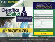 Tablet Screenshot of cientificaysalud.com